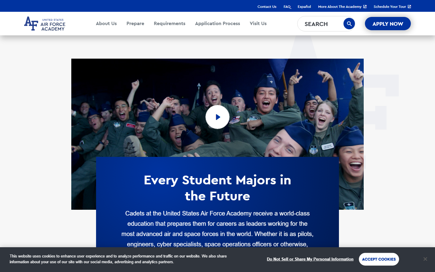 Academy Admissions — site capture